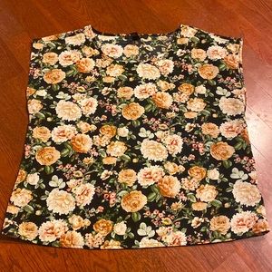 Floral Bouquet Print Blouse
